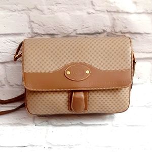 Hebe by Celia taupe signature vintage crossbody bag